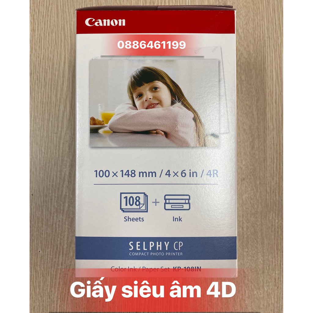 Giấy in ảnh canon kp108 - giấy in siêu âm 4D