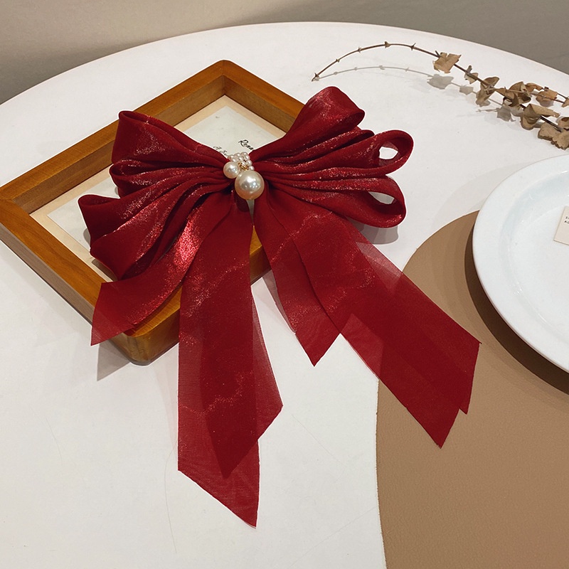 Kẹp Tóc Hình Nơ Ruy Băng Cao Cấp 2022 Cho Nữ