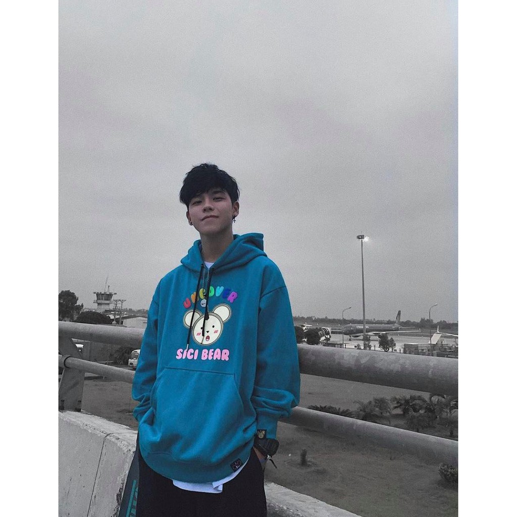 ÁO KHOÁC HOODIE GẤU SICI UNCOVER chất nỉ bông