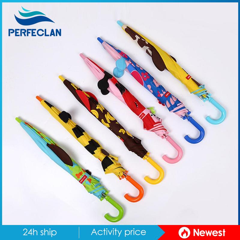 Dù Gấp Tự Động Chống Gió Hình Cú Hoạt Hình Dễ Thương Cho Trẻ Em