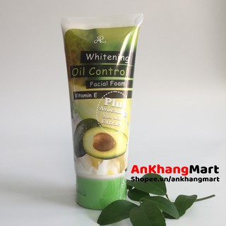 Sữa rửa mặt bơ Aron Whitening Oil Control 210g