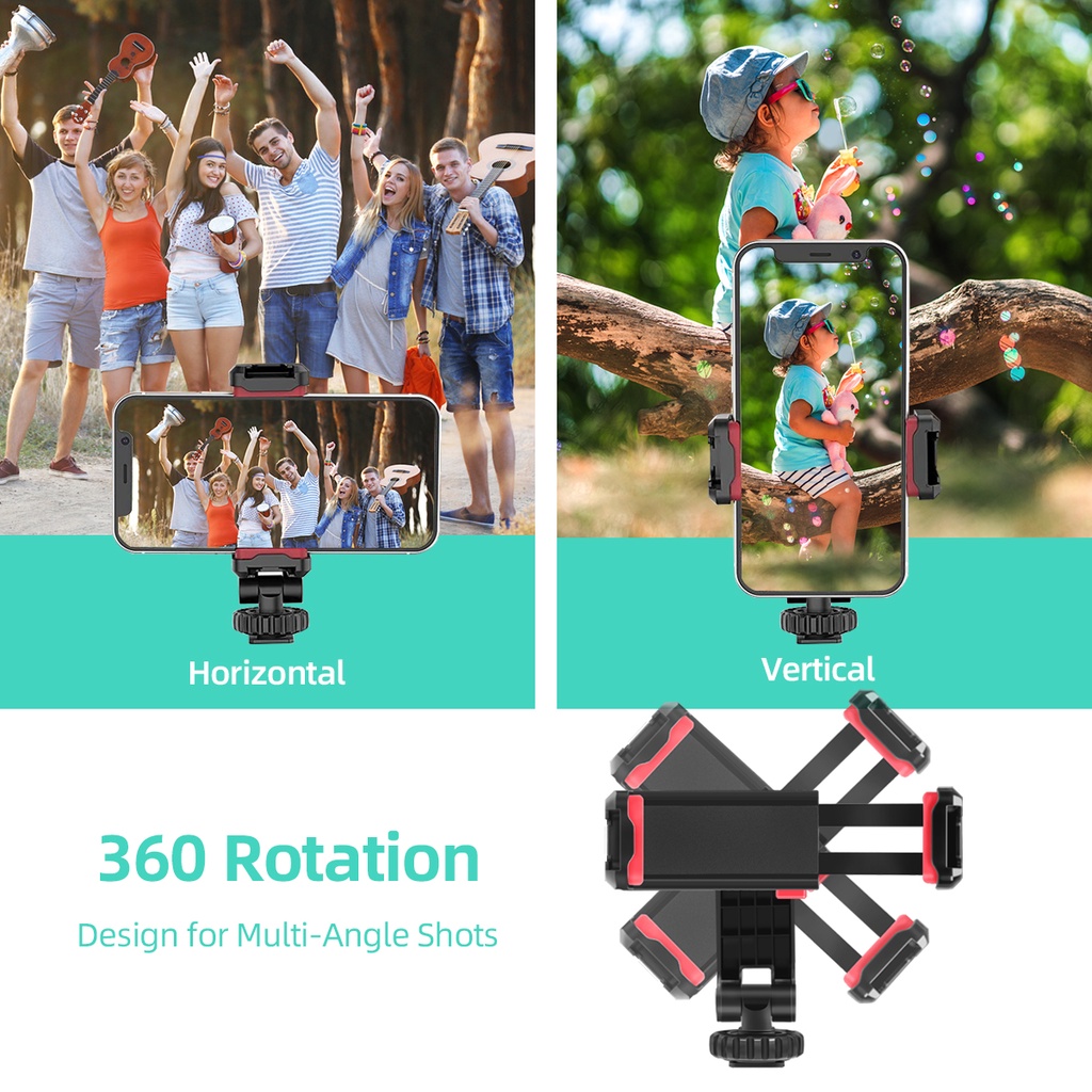 Bộ Chuyển Đổi Tripod 360 Độ Cho Điện Thoại° Giá Đỡ Kẹp Điện Thoại Có Thể Điều Chỉnh Dành Cho IPhone Và Hầu Hết Các Dòng Điện Thoại Thông Minh