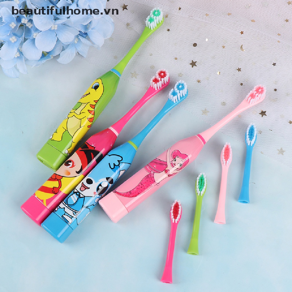 Bàn Chải Đánh Răng Điện Tử Kiểu Hoạt Hình Đáng Yêu Cho Bé
