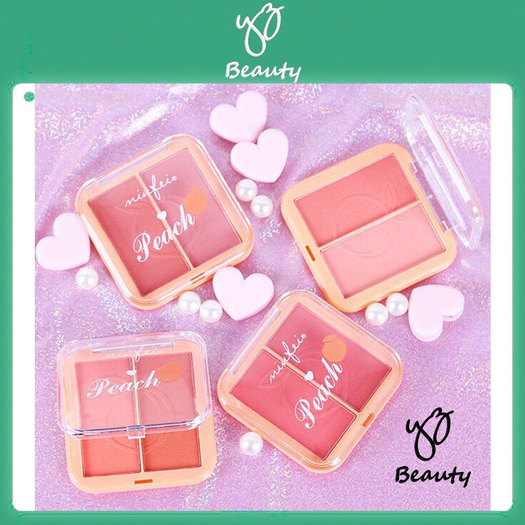 Phấn Má Hồng 2 Ngăn Minfei Peach Hàng Nội Địa Trung - YZ BEAUTY