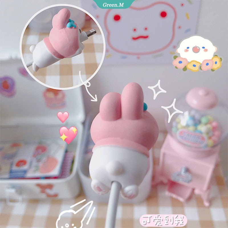 Phụ Kiện Bảo Vệ Đầu Dây Cáp Sạc Usb Hình Kuromi Melody Dễ Thương