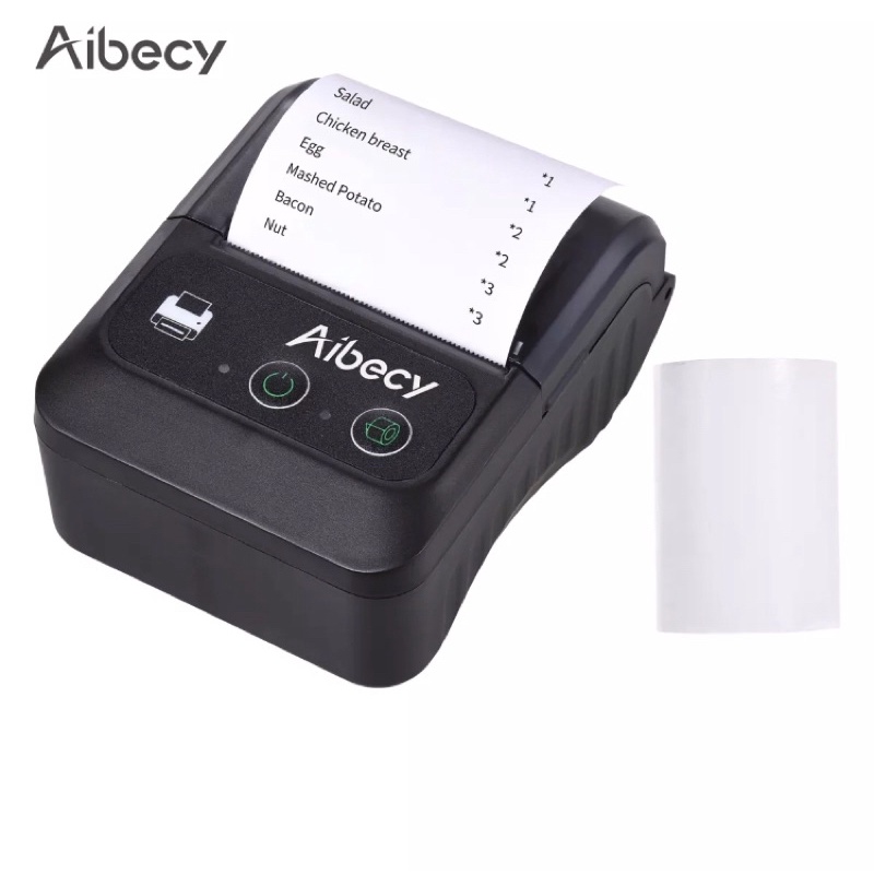 HHS Máy in hoá đơn Mobile Printer Aibecy - Máy in nhiệt bluetooth