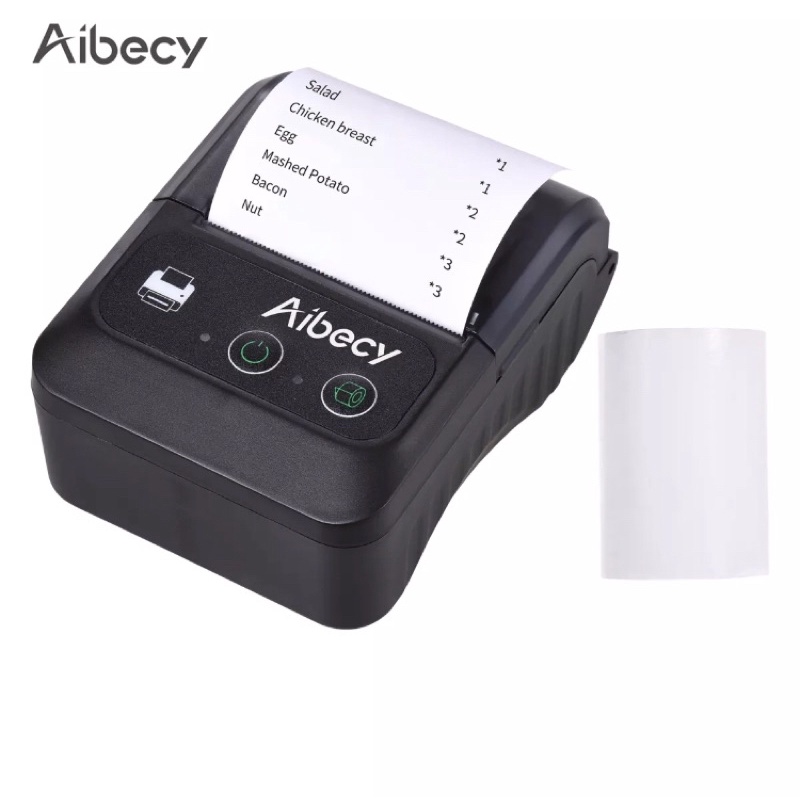 [Mã 273ELHA100K0 hoàn 7% đơn 500K] HHS Máy in hoá đơn Mobile Printer Aibecy - Máy in nhiệt bluetooth