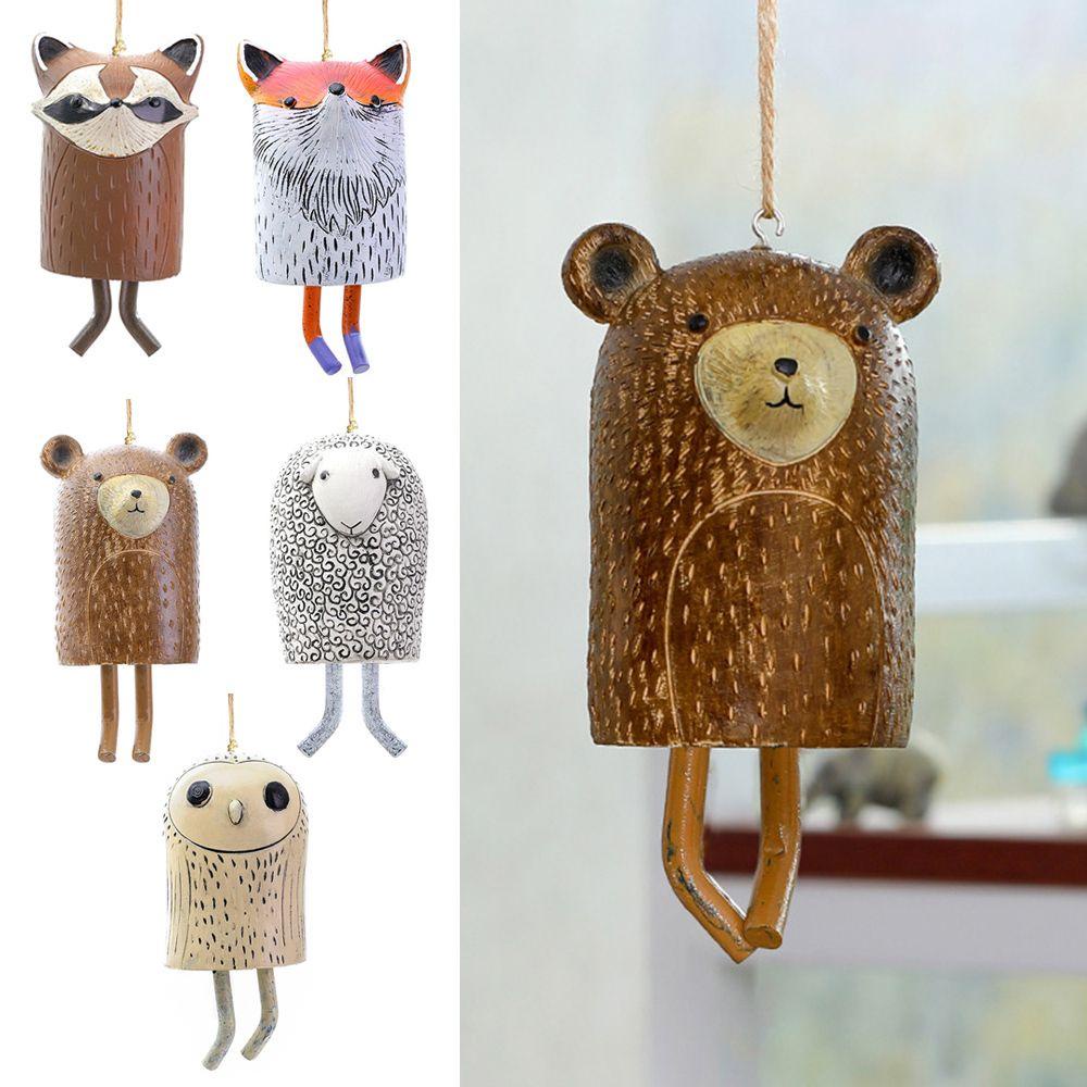 CONOPERY Chuông Gió Hình Động Vật Thủ Công Sáng Tạo Treo Trang Trí Trong Nhà / Ngoài Trời