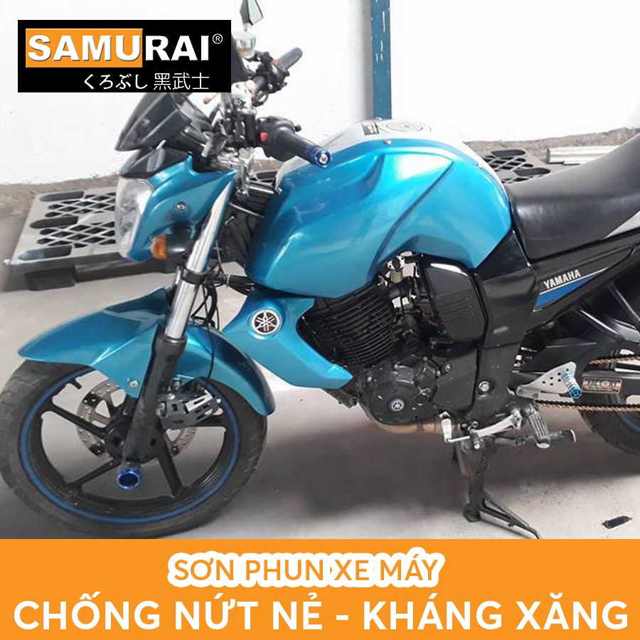 Combo sơn dàn áo + Mâm xe máy xanh nước biển 2511