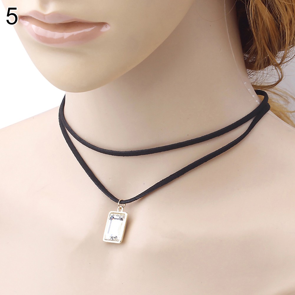 Vòng Cổ Choker Hai Lớp Thời Trang Cá Tính Cho Nữ