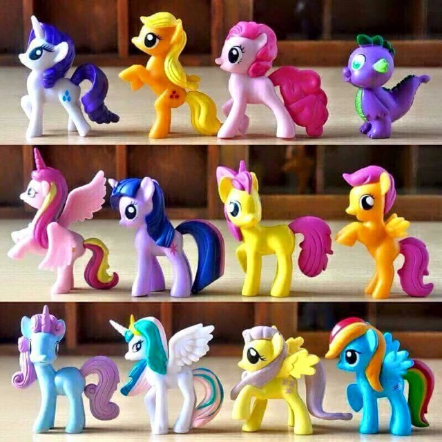 Bộ ngựa Pony 12 con 1 bộ giá 