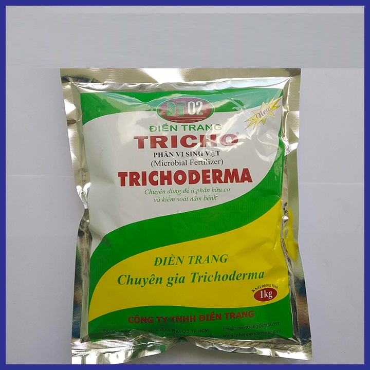 Phân vi sinh vật Trichoderma Điền Trang gói 1kg dùng bón cây hoặc ủ phân hữu cơ