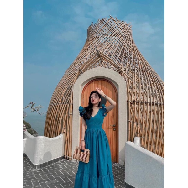 Váy maxi biển dáng dài mina’s house.