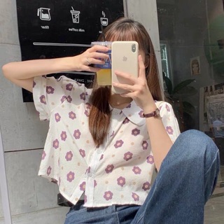 Áo sơ mi hoa cúc