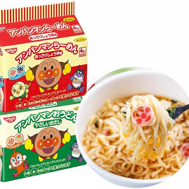 Mì ăn liền - Mì tôm Anpanman Nissin cho bé từ 1 tuổi - mì apaman