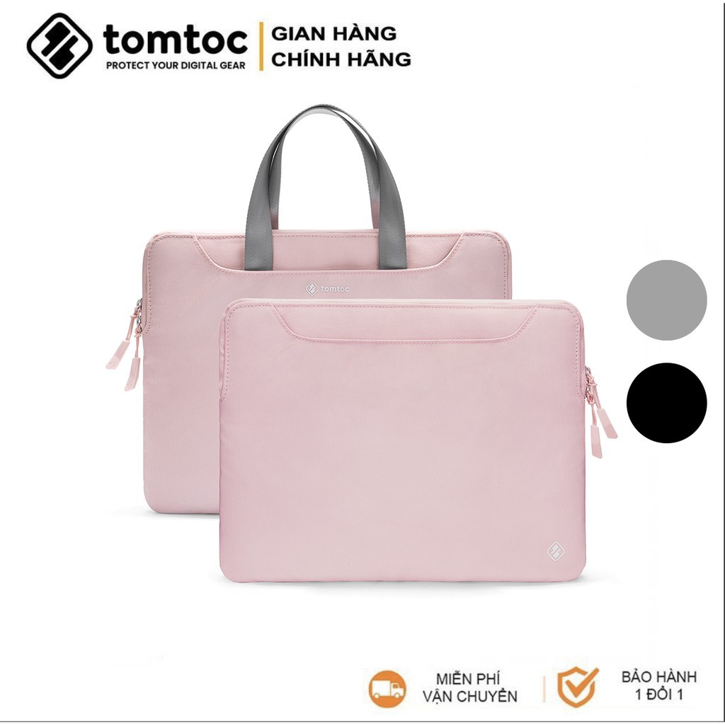 Túi xách đựng laptop, macbook thời trang nữ 13 inch - TOMTOC  Slim Handbag A21 Màu hồng - Hàng Chính Hãng