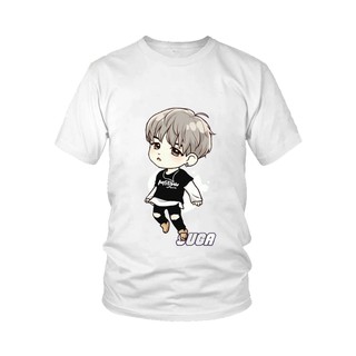 Áo thun in hình Suga Chibi nhóm BTS Mẫu 2