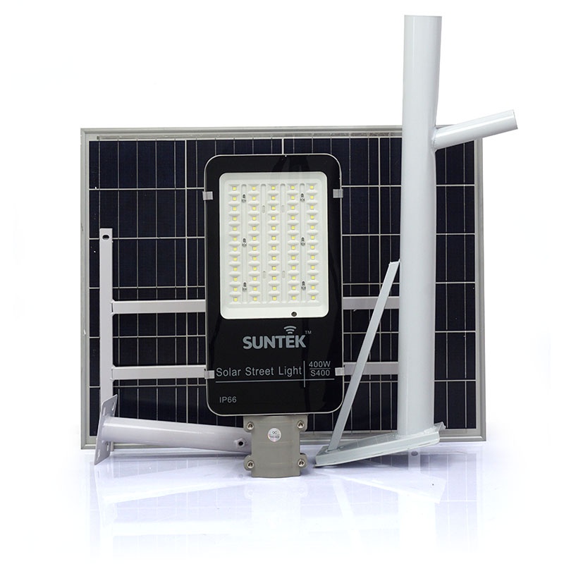 Đèn Đường Năng Lượng Mặt Trời SUNTEK LED Solar Street Light S400 400W - Hàng Chính Hãng - Bảo hành 2 năm 1 đổi 1