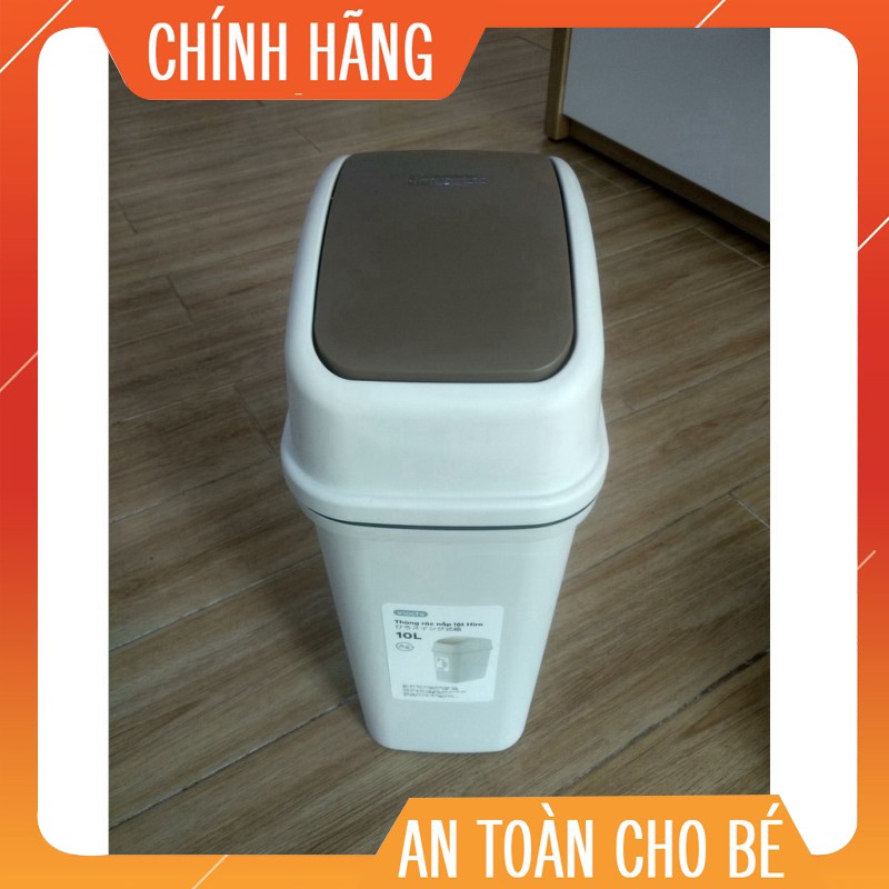 Thùng rác nắp lật Inochi 10L (tiêu chuẩn Nhật Bản)