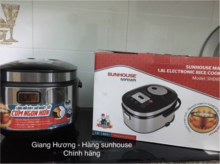 NỒI CÓM ĐIỆN SUNHOUSE MAMA 8903 1,8 LÍT