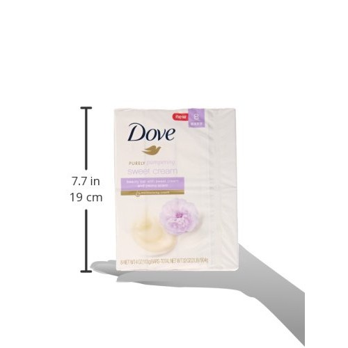 Bộ 8 cục xà bông Dove Pampering Beauty Bar Sweet Cream & Peony 113gx8 (Mỹ)