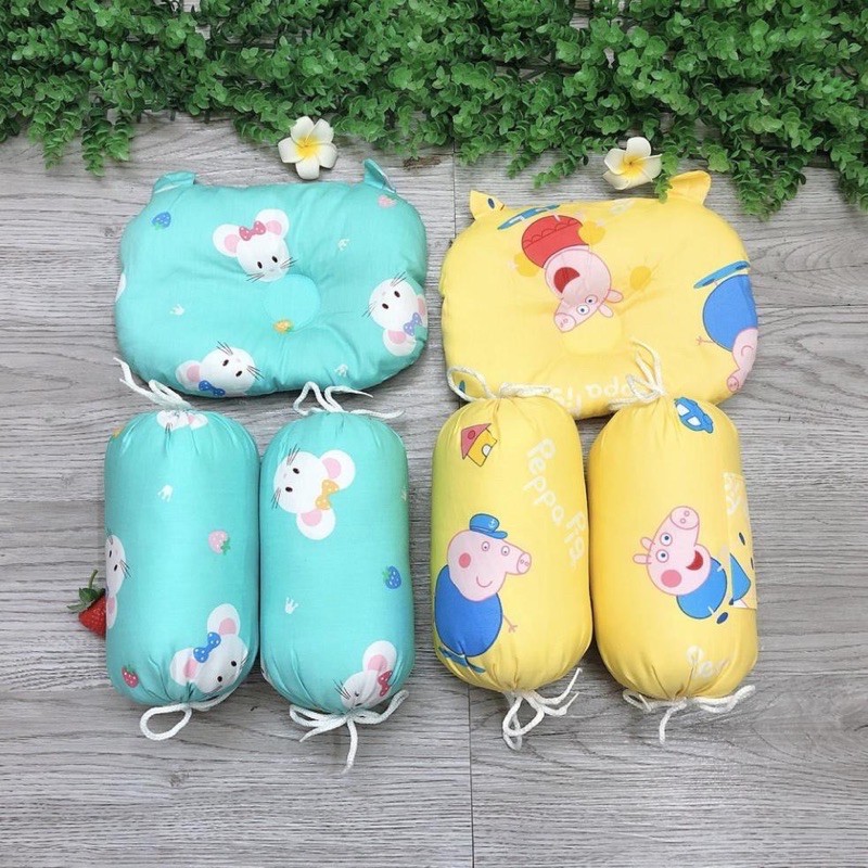 bộ gối chặn gối ôm cho bé