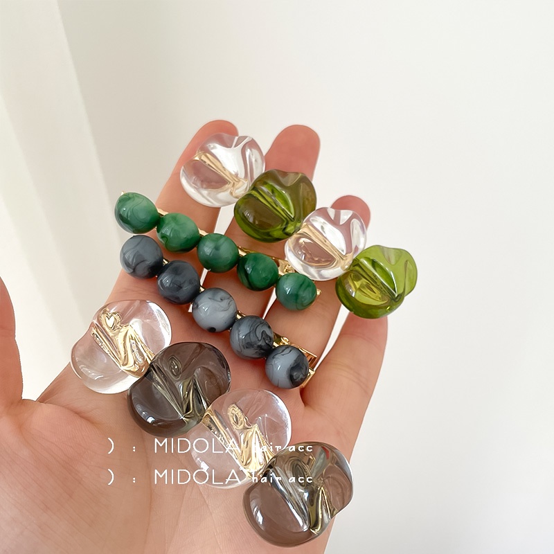 Kẹp Tóc Chất Liệu Acrylic Đơn Giản Thời Trang Cho Nữ