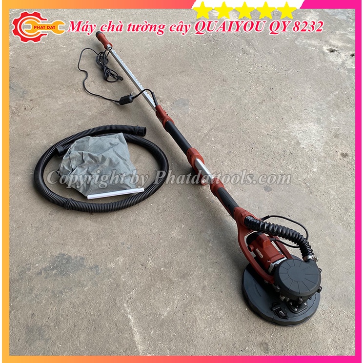 Máy Chà Tường Cây QUAIYOU-QY8232 (800W) - Tặng Kèm 10 Tờ Nhám D230 - Hàng Nội Địa Cao Cấp - Bảo Hành 6 Tháng