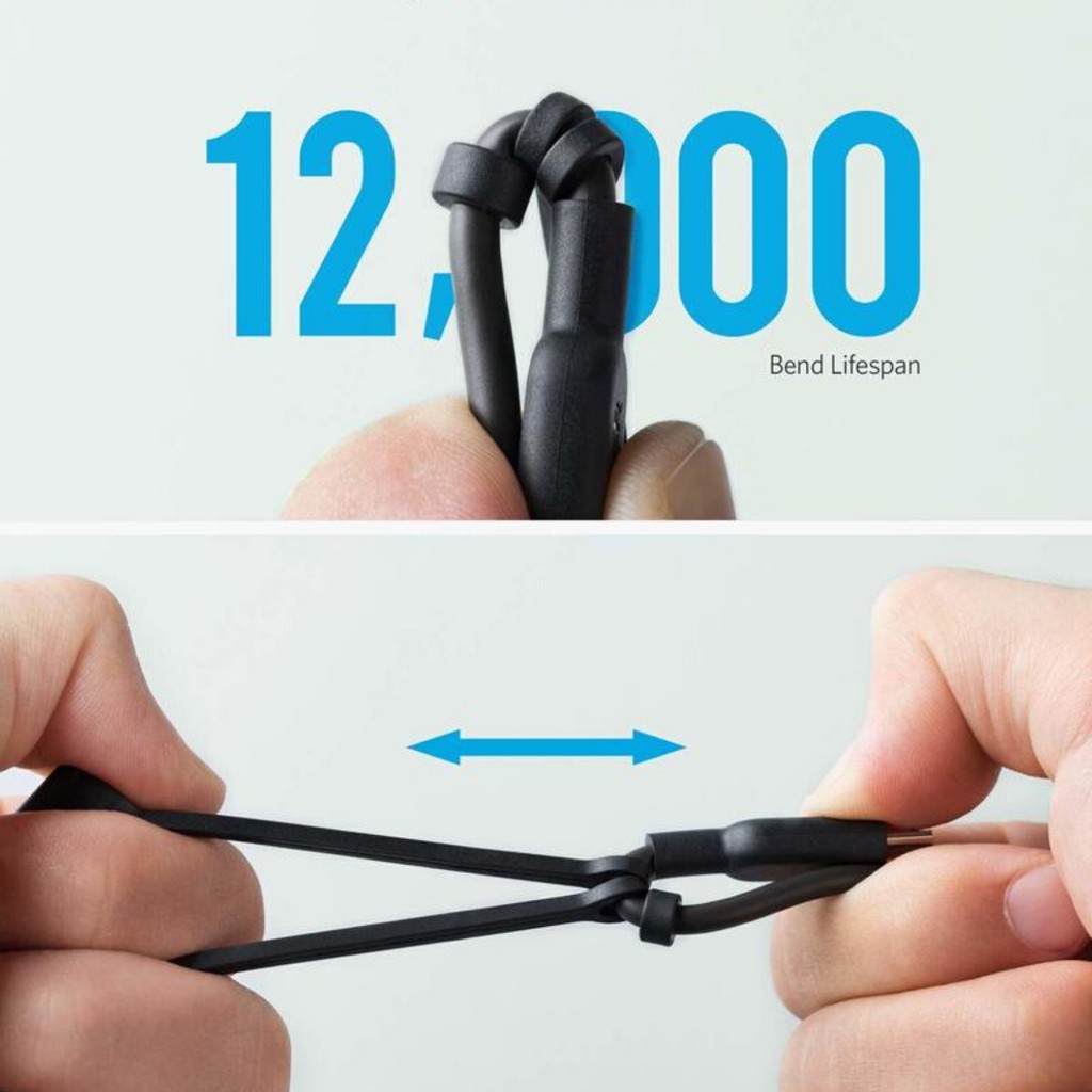 Cáp 3 in 1 Anker Powerline II 0.9M - A8436 (Lightning - Type C - Micro USB)