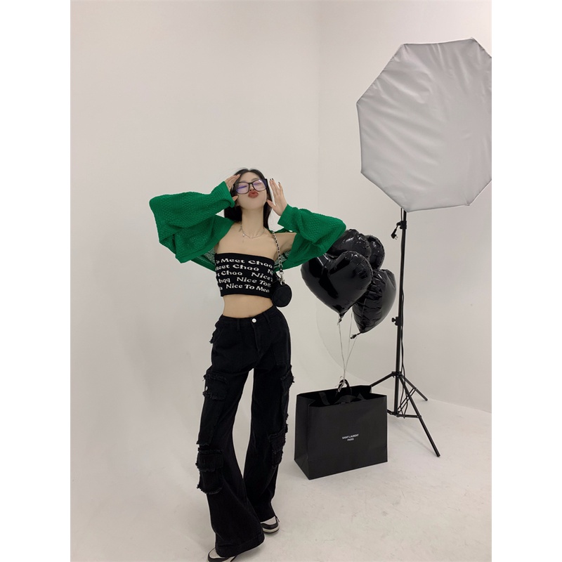 Áo Khoác cardigan Dệt Kim Mỏng Tay Dài Phong Cách Hàn Quốc Cho Nữ