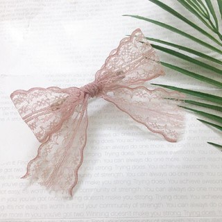 Kẹp tóc nơ ren công chúa, tiểu thư