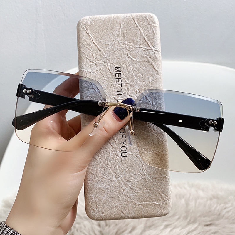 Kính Mát Chống Tia UV Không Gọng Thời Trang Cho Nữ