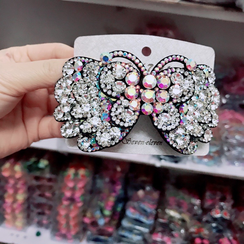 Sỉ 5 cặp đuôi đính đá cao cấp hình con bướm