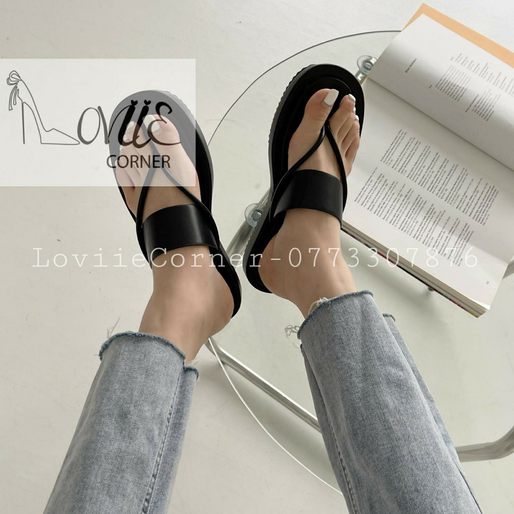 DÉP XUỒNG LOVIIECORNER - SANDAL THỜI TRANG BÁNH MÌ - DÉP NỮ QUAI NGANG ĐỄ XUỒNG D211013 D220421