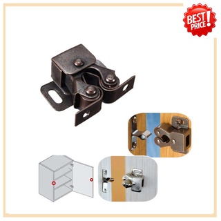 Bộ Chốt Cửa Tủ Bằng Đồng Có Con Lăn