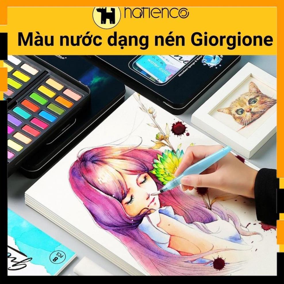 Màu nước dạng nén Giorgione 36/48 màu cao cấp xịn đẹp