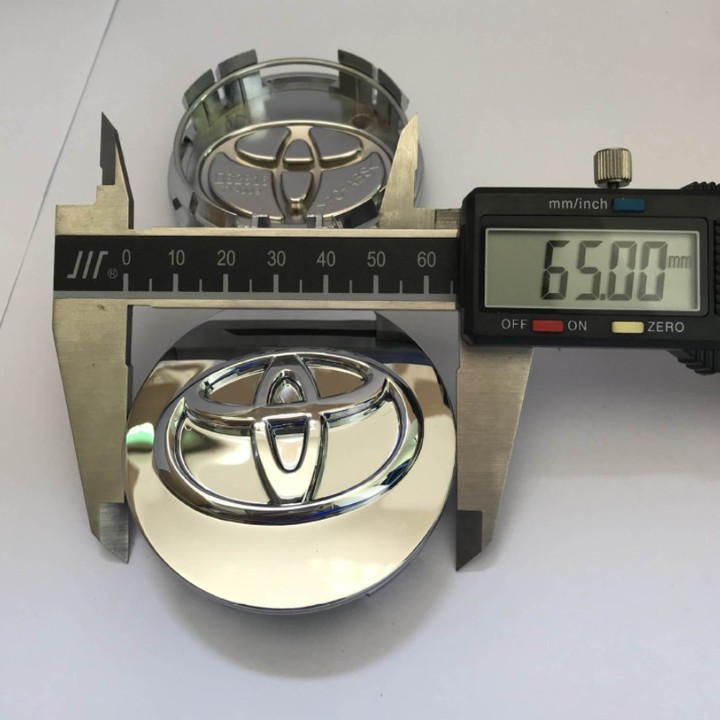 Logo chụp mâm, ốp lazang bánh xe ô tô Toyota TY-009 đường kính 65mm - 01 chiếc