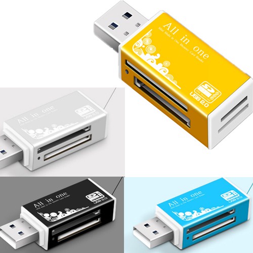 Đầu đọc thẻ nhớ micro SD tốc độ cao, vỏ nhôm siêu nhẹ chuẩn USB 2.0