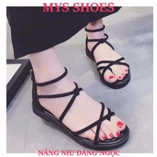 Giày Sandal Xỏ ngón Chéo X thắt Nút Xinh Xắn Mys Fashion