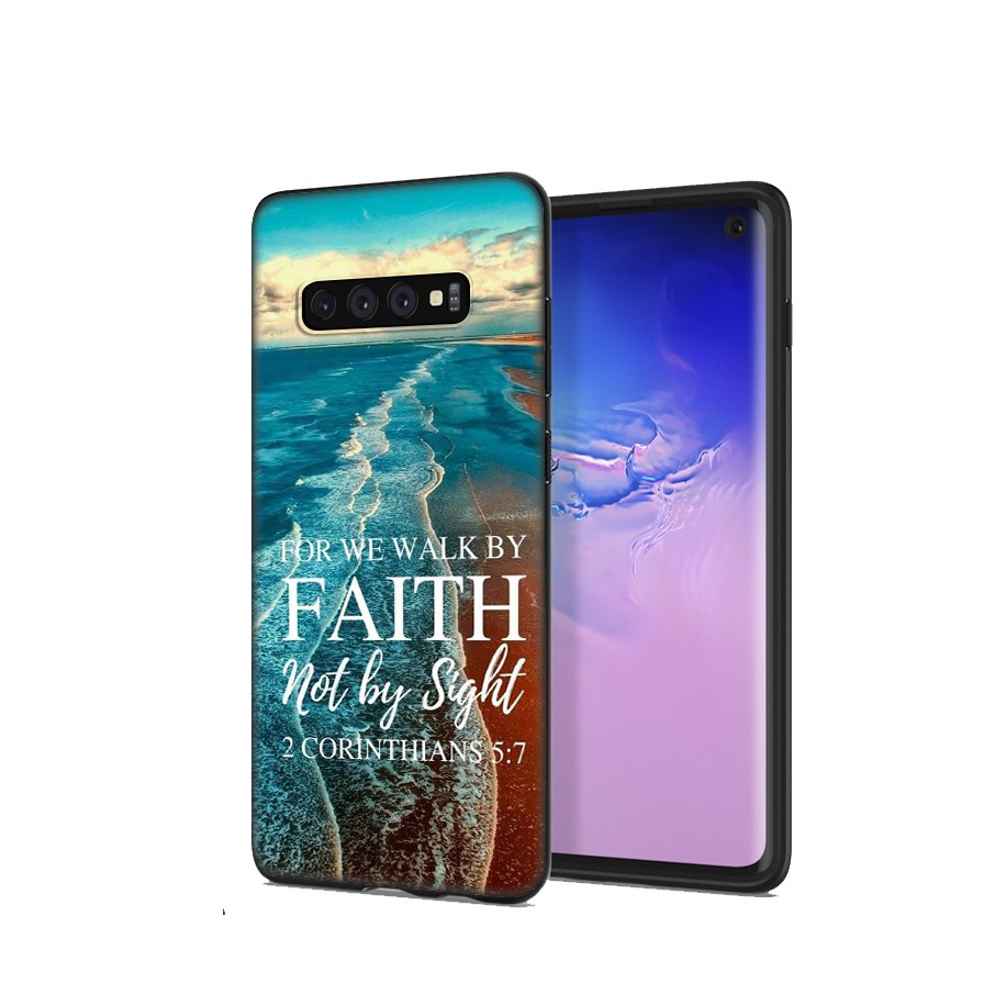 Samsung Galaxy S10 S9 S8 Plus S6 S7 Edge S10+ S9+ S8+ Casing Soft Case 9SF Bible Christ Christian mobile phone case