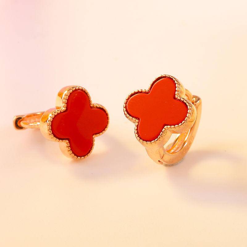 Khuyên Tai Hình Cỏ Bốn Lá Thời Trang Thanh Lịch Dành Cho Nữ