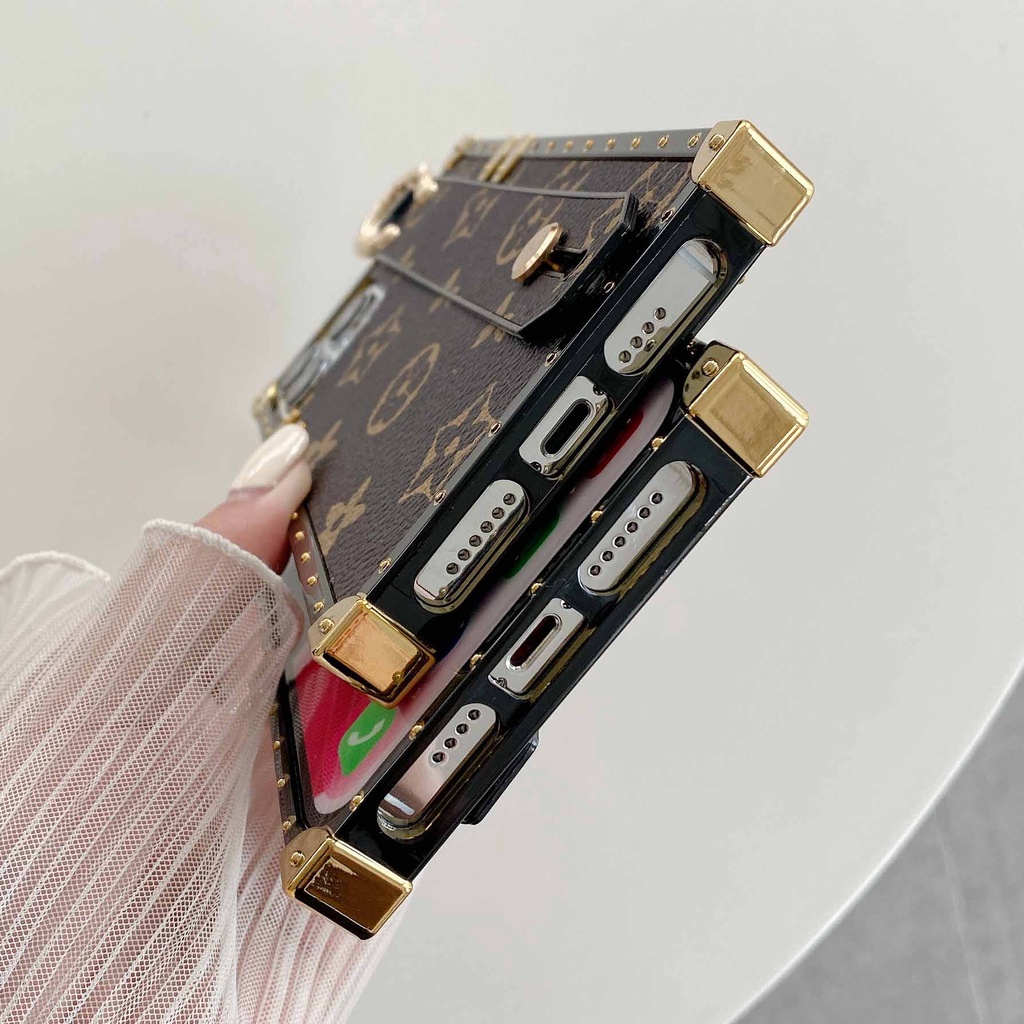 Ốp Điện Thoại Bằng Da Có Dây Vòng Tay Cho iPhone 13promax 12 11 xsmax xr xs 7P