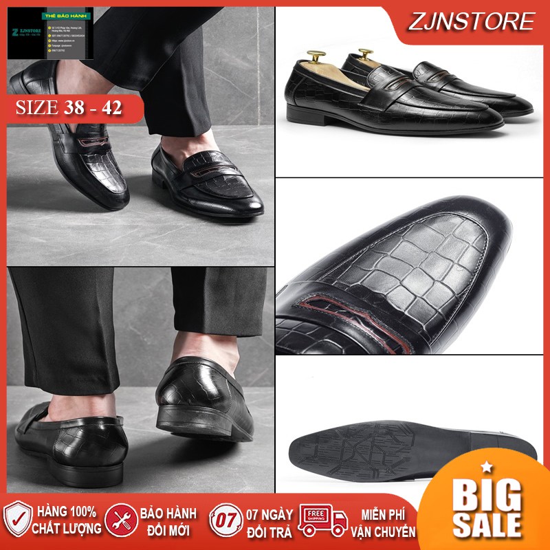 - Giày Lười Laforce Nam Da Bò Công Sở Nam Màu Đen Vàng Nâu Size 38 39 40 41 42 43