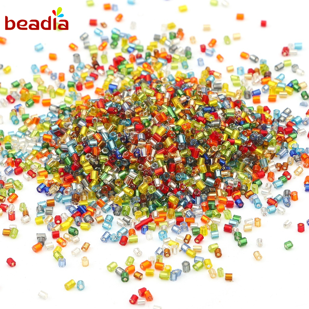 Beadia Bộ 1440 Hạt Thủy Tinh Mini 2mm Dùng Làm Đồ Thủ Công Diy