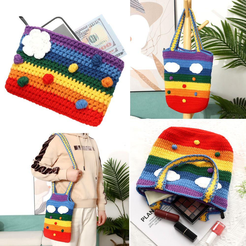 Túi Xách Đeo Vai Dung Tích Lớn Đan Len Thời Trang Cho Nữ MIHAN1 MIHAN1