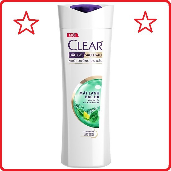 Dầu gội sạch gàu Clear mát lạnh bạc hà 340g