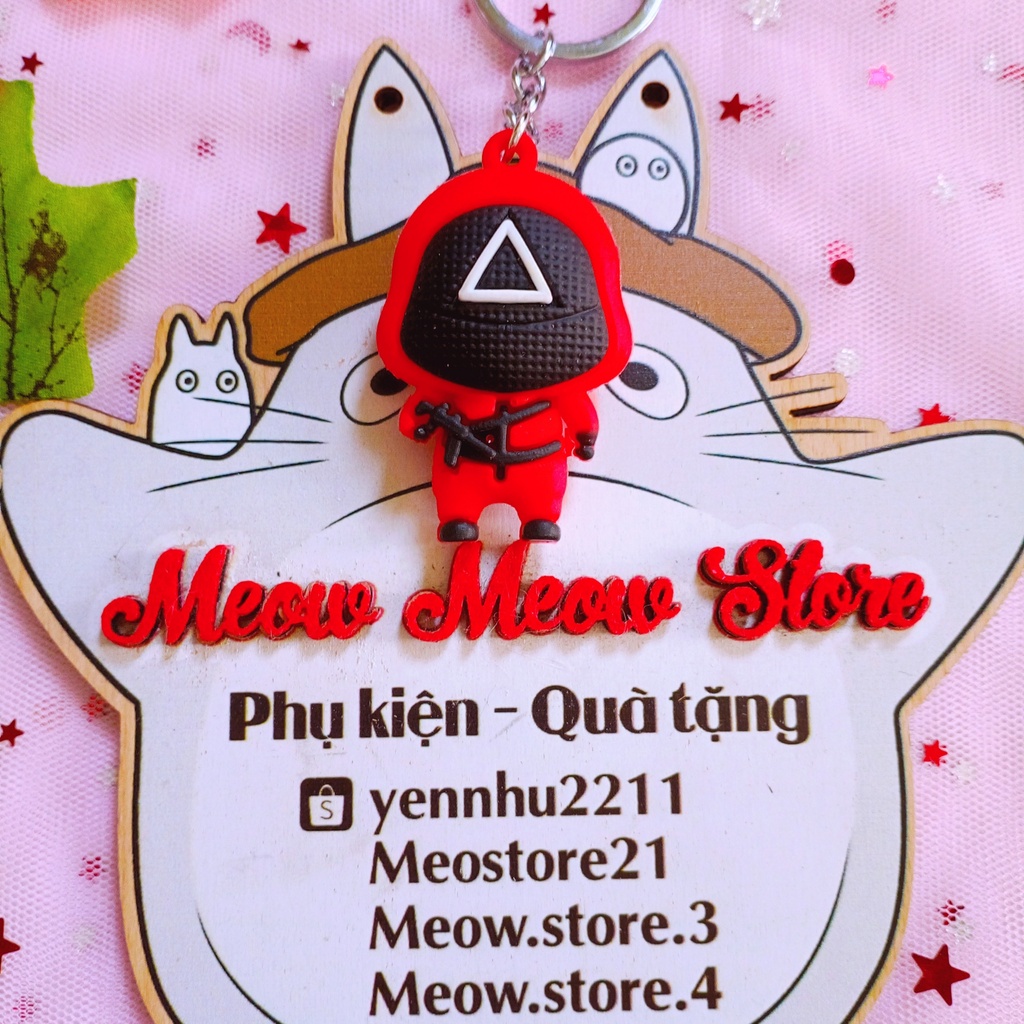 ❣️Ảnh MeowMeow❣️ Móc Khoác Squid Game - Móc Khoá Mochi Siêu Cưng