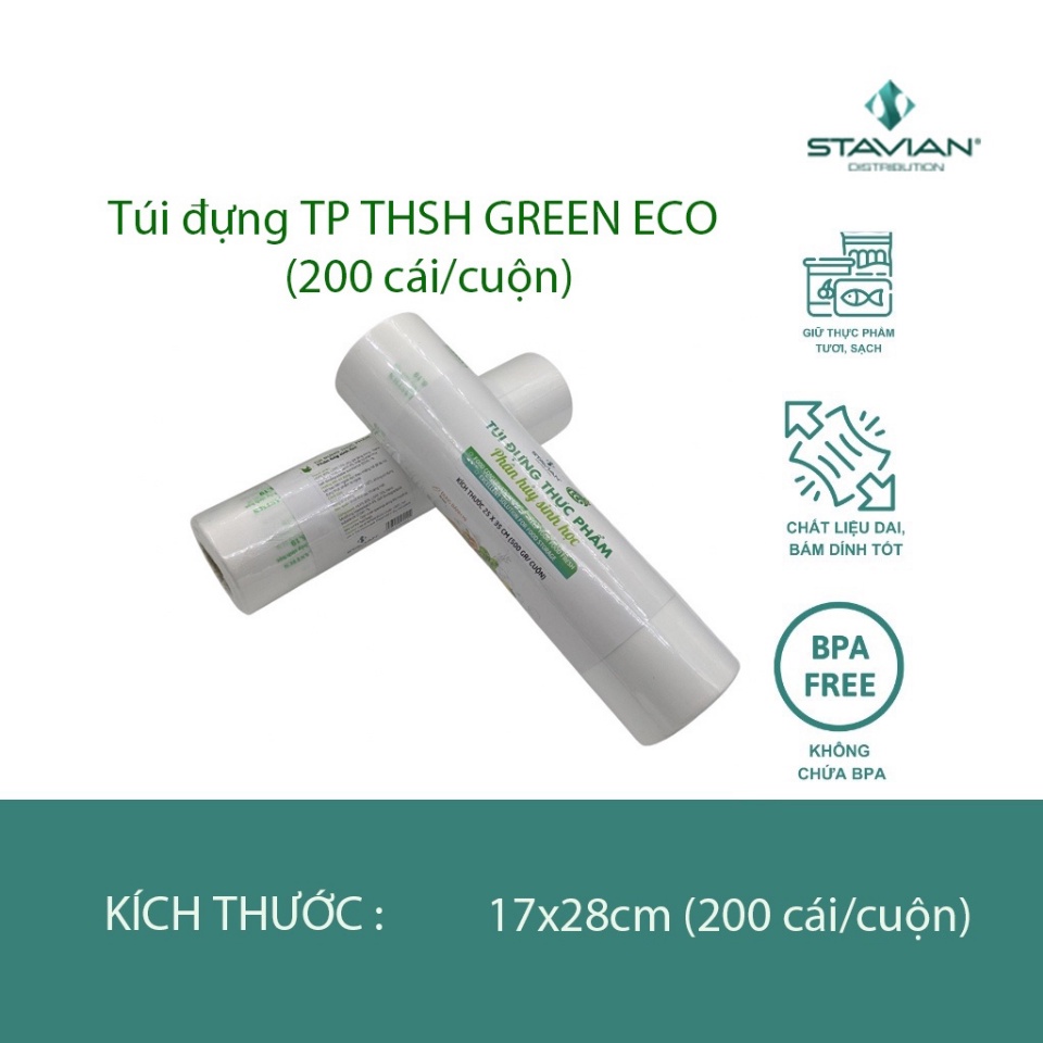 Túi đựng thực phẩm TTMT STAHAUS 17x28cm (300g/cuộn)