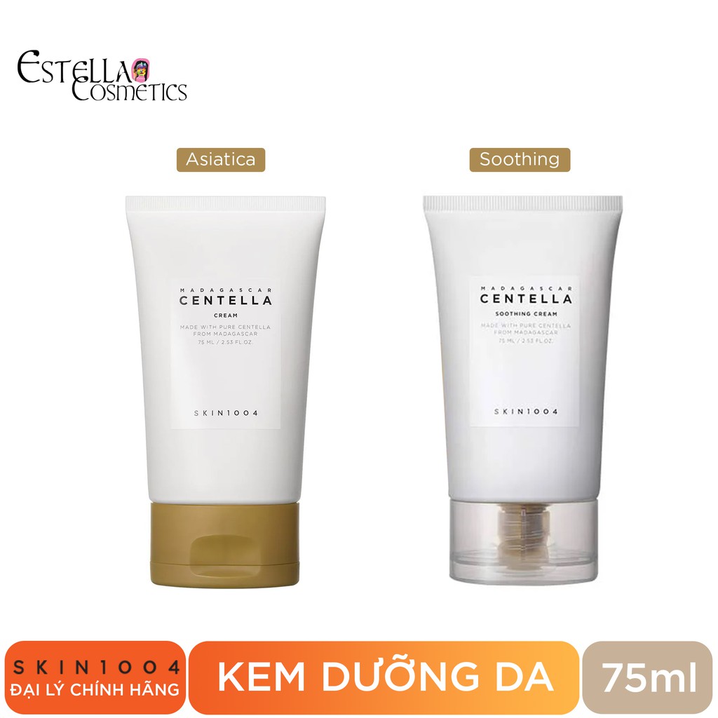 Kem Dưỡng Cho Da Mụn Chiết Xuất Rau Má Skin1004 Madagascar Centella  Asiatica/Soothing Cream 75ml