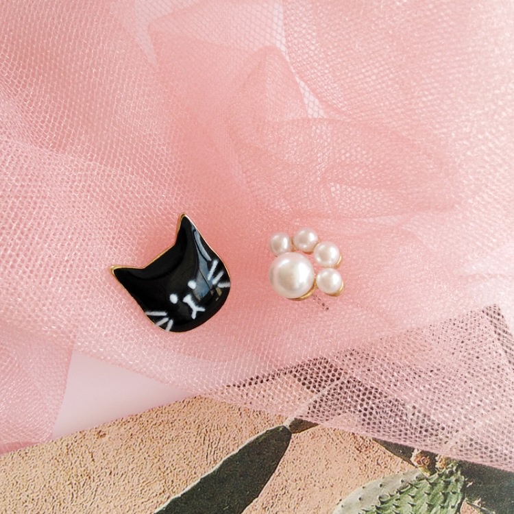 [Hàng Sẵn] Bông Tai Hình Mèo Nhật Bản Chân Mèo Xinh Xắn